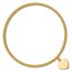 10K Yellow Gold Heart Stretch Mesh Bracelet - 7.5 in.