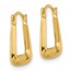 10K Yellow Gold Hollow Fancy Hoops - 15.3 mm