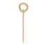 10K Yellow Gold Large Script Letter T Initial Charm