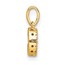 10K Yellow Gold Letter C Initial with Bail Pendant - in.