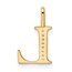 10K Yellow Gold Letter L Initial Pendant - 15.26 mm