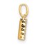 10K Yellow Gold Letter N Initial with Bail Pendant - in.