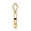 10K Yellow Gold Letter O Initial Pendant