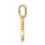 10K Yellow Gold Letter R Initial Pendant - 15.46 mm