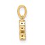 10K Yellow Gold Letter S Initial with Bail Pendant - in.