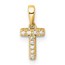 10K Yellow Gold Letter T Initial with Bail Pendant - in.
