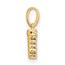 10K Yellow Gold Letter T Initial with Bail Pendant - in.