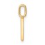 10K Yellow Gold Letter V Initial Pendant - 15.69 mm