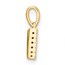 10K Yellow Gold Letter V Initial with Bail Pendant - in.