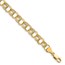 10K Yellow Gold Lite 8mm Triple Link Charm Bracelet - 8.25 mm