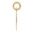 10K Yellow Gold Medium Script Letter O Initial Charm