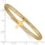 10K Yellow Gold Mesh Cross Dangle Stretch Bracelet - 7.5 in.