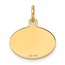 10K Yellow Gold Oval CLASS OF 2023 Charm - 17.75 mm