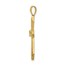 10K Yellow Gold Passion Cross Pendant Mounting - 28 in.