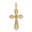 10K Yellow Gold Passion Cross Pendant Mounting - 28 in.