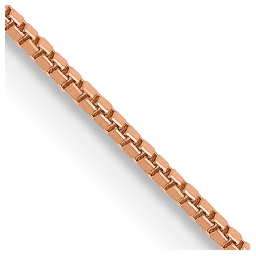 10K Yellow Gold Rose Gold .70mm Box Chain - 20 in.