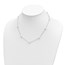 10K Yellow Gold Round White Pearl 9-Station Necklace - 18 in.