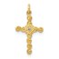 10K Yellow Gold Small .01ct. Diamond Cross Charm