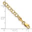 10K Yellow Gold Solid Double Link Charm Bracelet - 5.5 mm