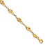 10K Yellow Gold Spiral Link Bracelet - 7.25 in.