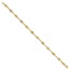 10K Yellow Gold Spiral Link Bracelet - 7.25 in.