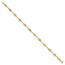 10K Yellow Gold Spiral Link Bracelet - 7.25 in.