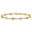 10K Yellow Gold Spiral Link Bracelet - 7.25 in.