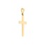 10K Yellow Gold Straight Edge Cross Pendant