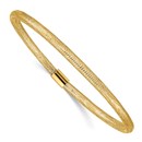 10K Yellow Gold Stretch Mesh Bracelet - 7.25 in.