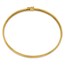 10K Yellow Gold Twisted Diamond-cut Flexible Bangle - 7.5 in.