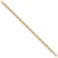 10K Yellow Gold w/Satin Rhodium Link Bracelet - 7.25 in.