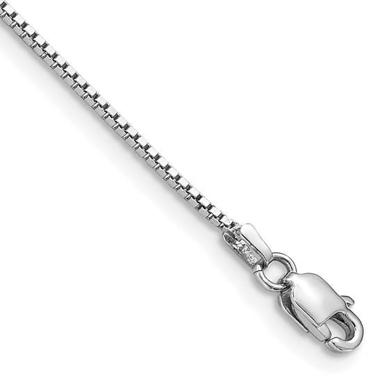10K Yellow Gold White Gold .95mm Box Chain Anklet - 9 in. 10K Yellow Gold White Gold .95mm Box Chain Anklet - 9 in.