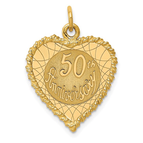 10K Yellow GoldY Happy 50th Anniversary Charm 10K Yellow GoldY Happy 50th Anniversary Charm