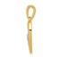 10K Yellow w/Rhodium Diamond Entwined Hearts Pendant