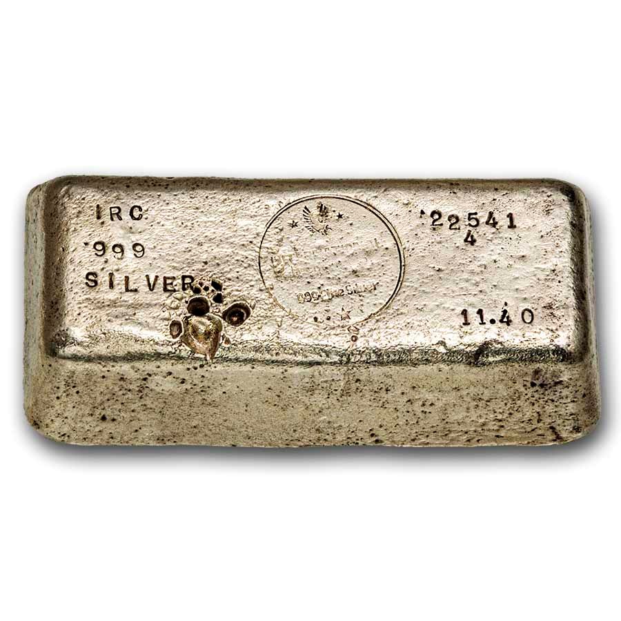 Buy 11.40 oz Silver Vintage Internatl Recovery Co. Bar | APMEX
