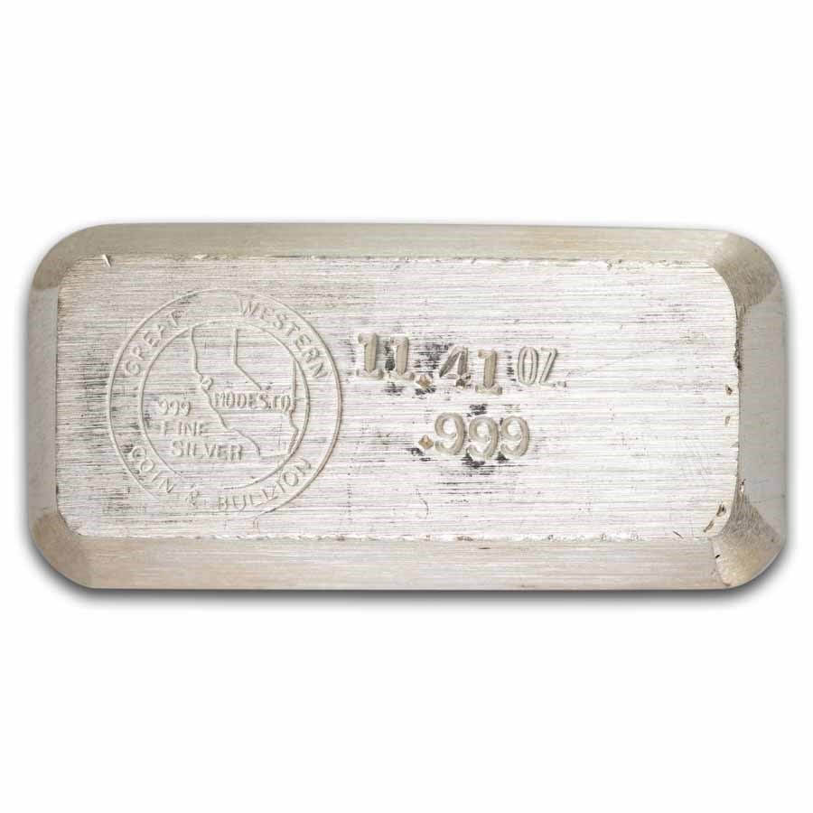 11.41 oz Silver Bar - Great Western Coin & Bullion