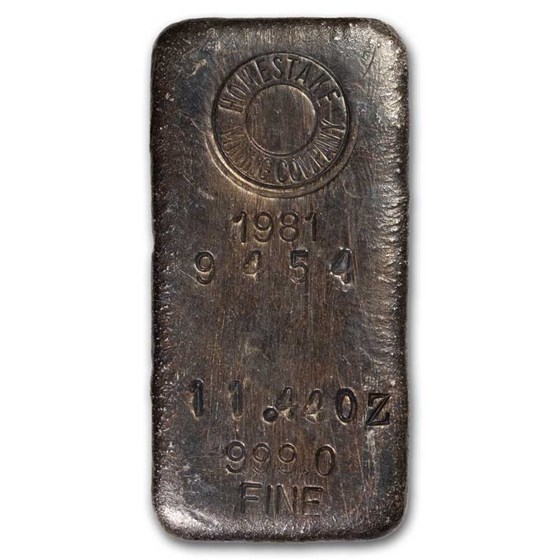 11.44 oz Silver Bar - Homestake Mining Company 11.44 oz Silver Bar - Homestake Mining Company