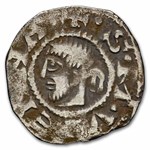 1100-1300s AD France Archbishops of Vienne AR Silver Denier XF