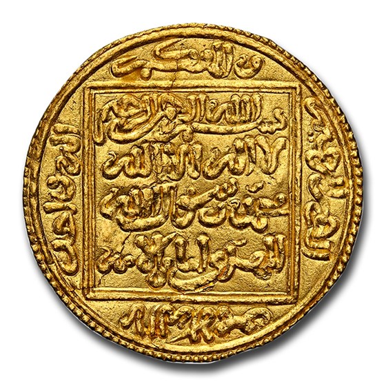1163 Islamic Dynasties Gold 1/2 Dinar MS-63 NGC 1163 Islamic Dynasties Gold 1/2 Dinar MS-63 NGC