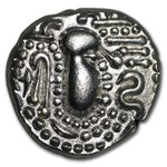 11th century India Chalukya Empire Silver Drachm XF