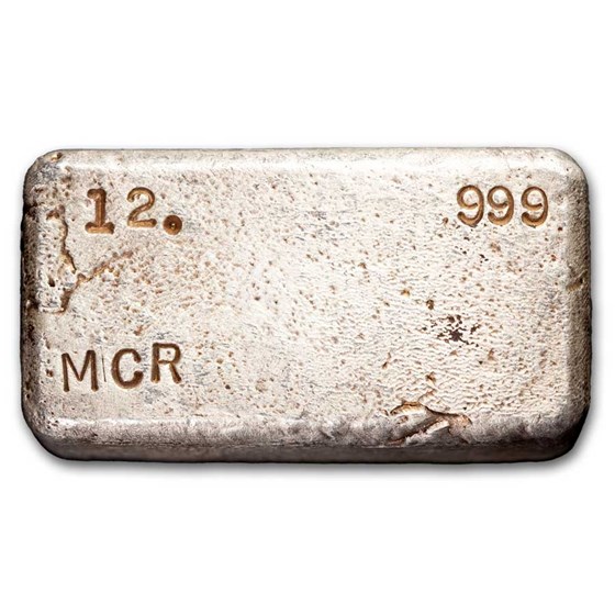 12 oz Silver Bar - Vintage MCR (Greb, Mehlose Refinery) 12 oz Silver Bar - Vintage MCR (Greb, Mehlose Refinery)