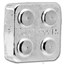 12 oz Silver Building Block Bars - 40-Piece Acc Set (Damaged Box)
