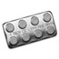 12 oz Silver Building Block Bars - 40-Piece Accessory Set