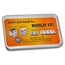 12 oz Silver Building Block Bars - 40-Piece Accessory Set