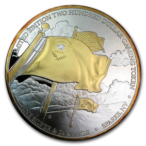 12 oz Silver Round - $200 Gaming Token (Casino Varies) 12 oz Silver Round - $200 Gaming Token (Casino Varies)