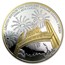 12 oz Silver Round - $200 Gaming Token (Casino Varies)