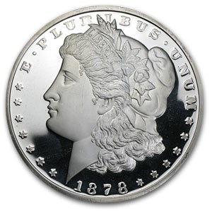 12 oz Silver Round - Morgan Dollar (Replica) 12 oz Silver Round - Morgan Dollar (Replica)