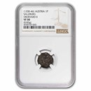(1200-46) Austria Salzburg Silver Pfennig Eberhard II VF-30 NGC (1200-46) Austria Salzburg Silver Pfennig Eberhard II VF-30 NGC