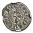 (1213-76) Spain Silver Dinero Jaime I AU-50 NGC