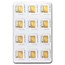 12x1 gram Gold Bar PAMP Suisse Multigram+12 (In Assay)
